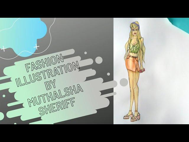 Fashion illustration tutorial/ speed drawing/ Fashion illustration