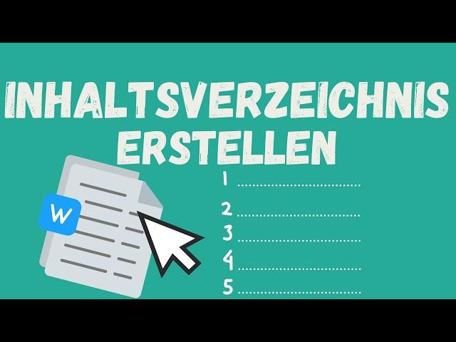 Inhaltsverzeichnis in Word erstellen - kurz und einfach erklärt