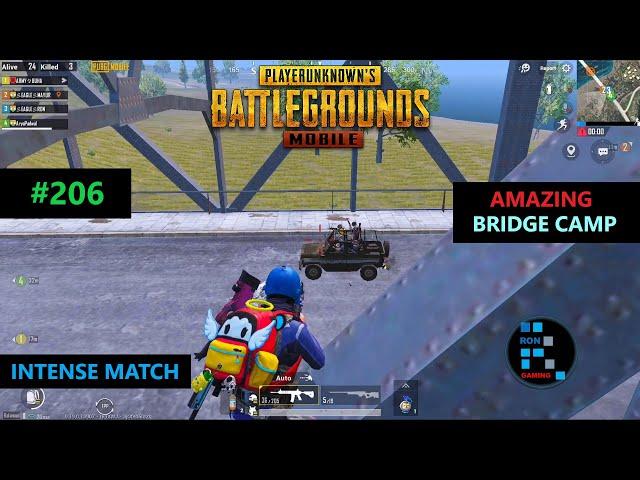 PUBG MOBILE | AMAZING BRIDGE CAMPING INTENSE MATCH CHICKEN DINNER