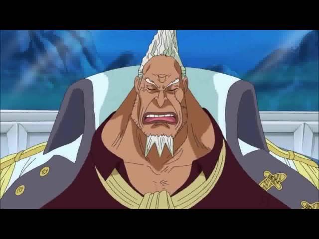 One Piece Commander in Chief Kong talks to Sengoku