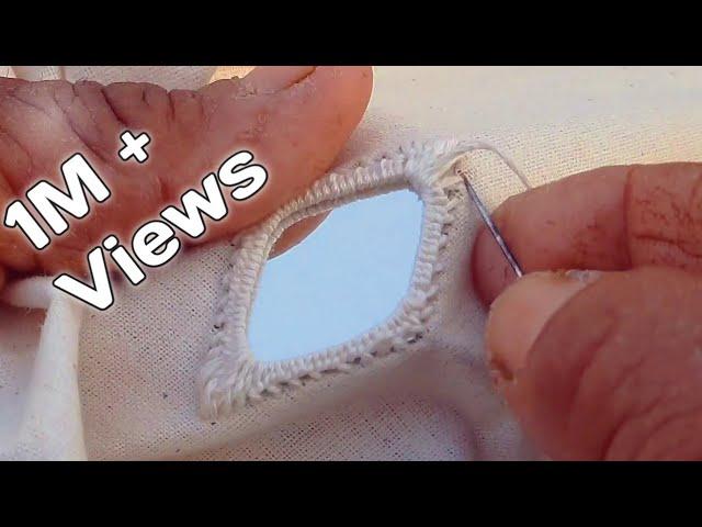 Mirror Work Stitch | Kutchi Mirror Work Stitch | Kutchi Mirror Work | Hand Embroidery Work