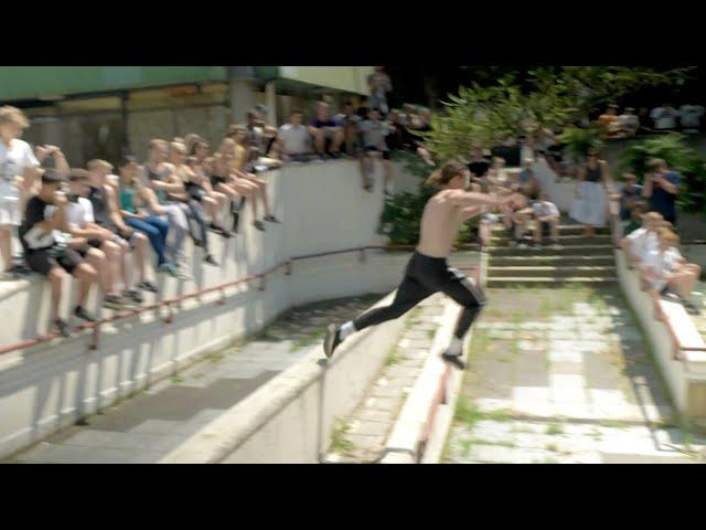 Parkour’s first street competition 