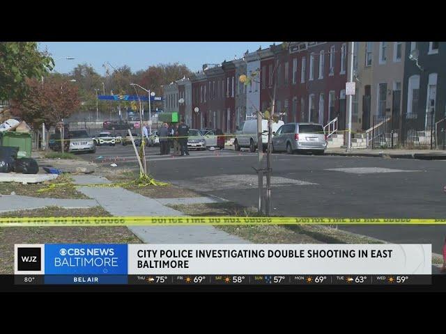 Police investigating double shooting in East Baltimore