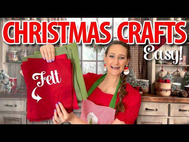 Brilliant ways to use FELT for your Christmas Crafts! | Dollar Tree DIYs 2024