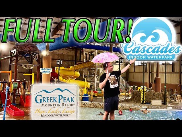 Cascades Water Park at Greek Peak Full Tour - Small and Fun!