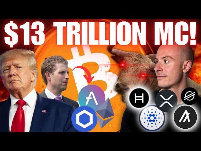 Crypto Market Cap Could Be Heading To $13 Trillion!!!!!!! Trump's Project Is Buying These Cryptos...