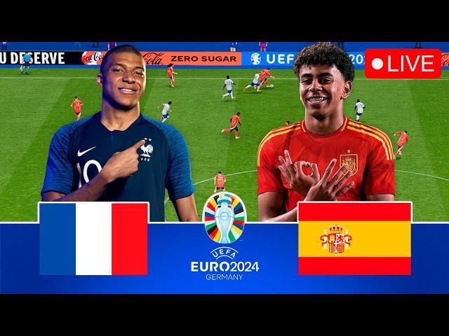 Spain vs France Live | UEFA Euro 2024 | Full Match & EAFC 24 Gameplay