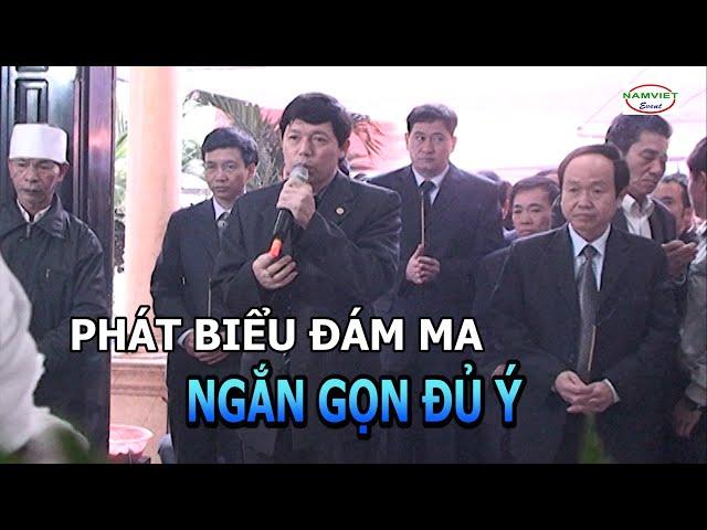 Phát biểu đám ma ngắn gọn đủ ý | Nam Việt TV