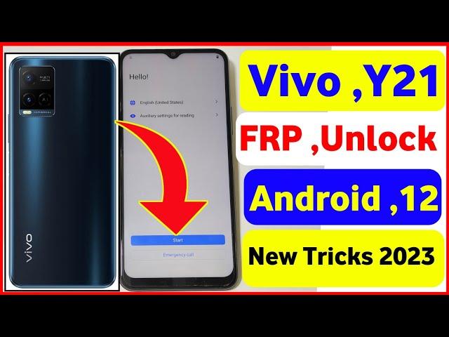 VIVO Y21 FRP BYPASS ANDROID 12 | Vivo Y21 Google Account Remove Without Pc 100%Ok | January 2023