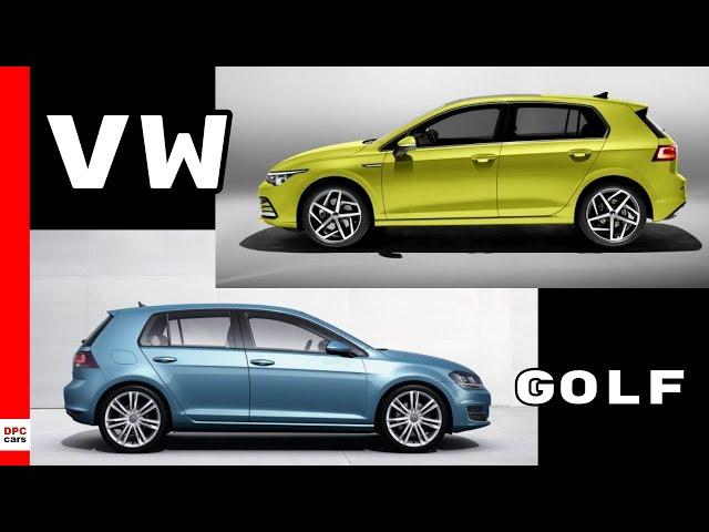 2020 VW Golf MK8 vs MK7 Design - Volkswagen