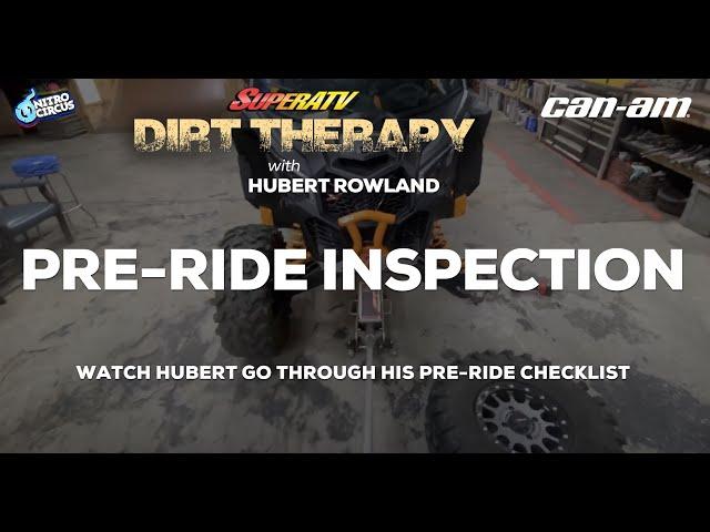 Pre-Ride Inspection - What You Need To Know Before You Ride - Dirt Therapy with Hubert Rowland