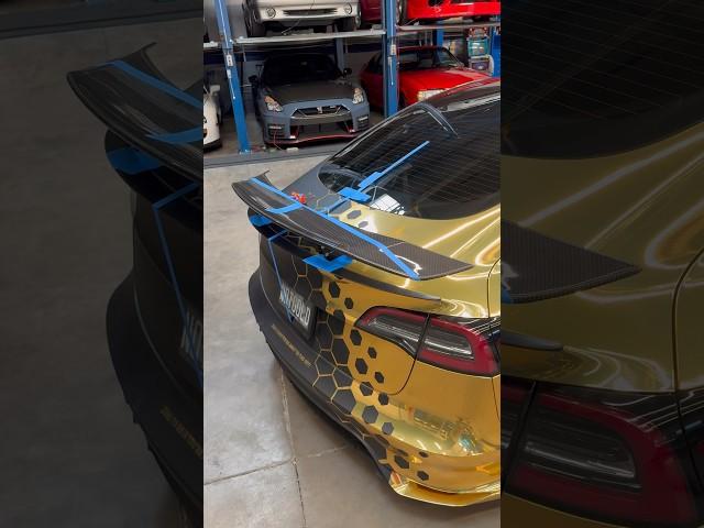 Adding a BIG Spoiler to my Tesla!