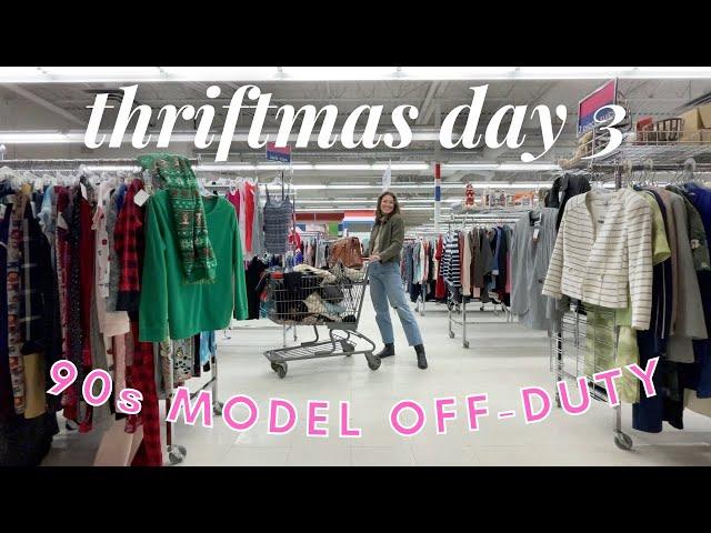 COME THRIFT WITH ME | 90s Model Off-Duty Look Try-On Haul