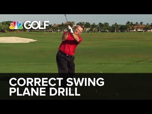 Correct Swing Plane Drill - SwingFix | Golf Channel