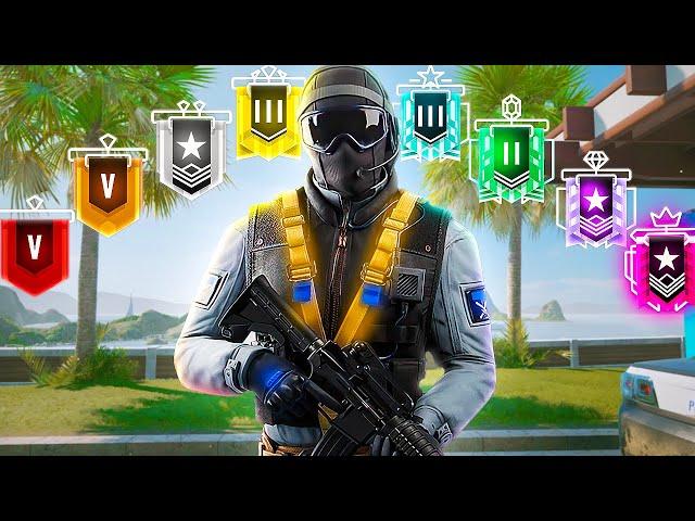 1v1 vs EVERY Rank BUT I Can Only Use *NEW* Recruit... (Rainbow Six Siege)