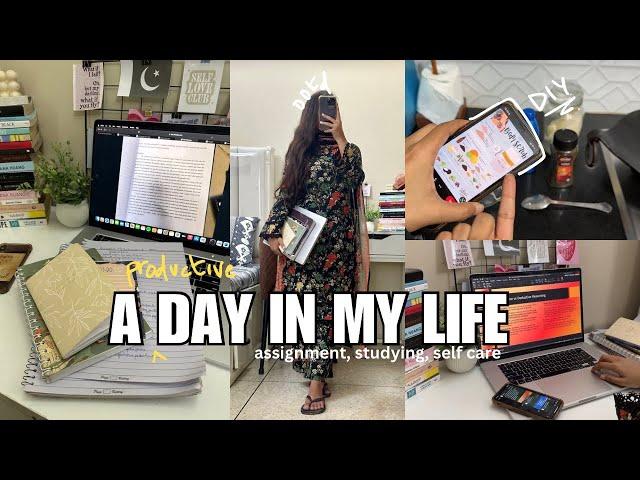 SELF CARE VLOG | lots of studying, assignments