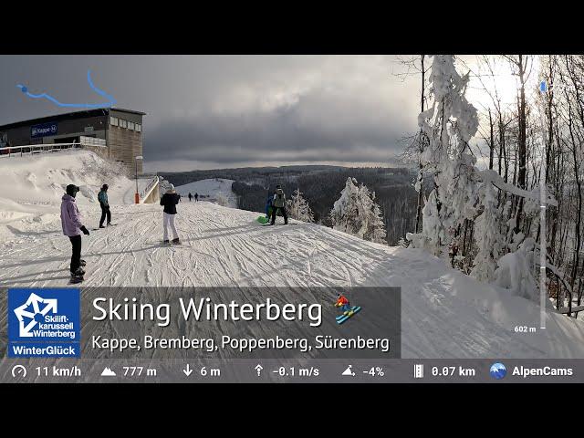 Skiing Winterberg ️ Tour of the entire ski area (Bremberg, Poppenberg, Kappe) - GPS Stats