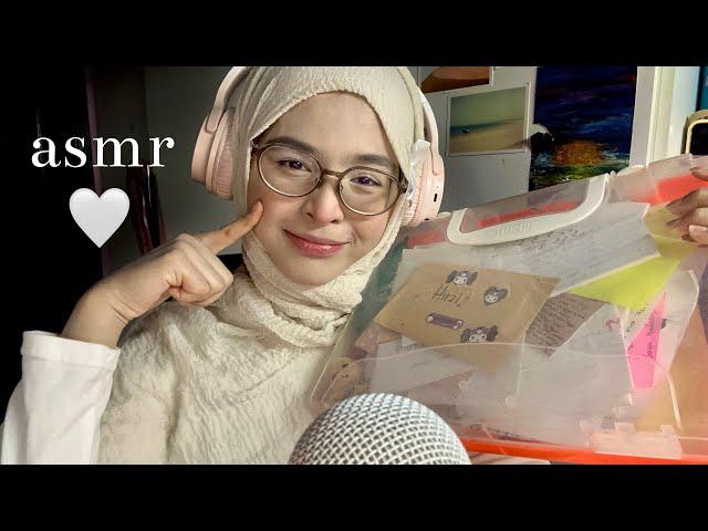 ASMR 30 MINS  YAPPING YOU TO SLEEP 🫶(reading letters, mic rubbing, close up whispers)