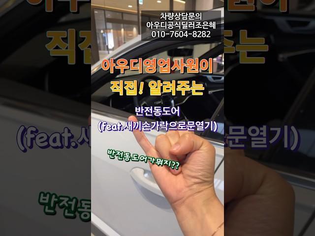 아우디꿀팁공개! “반전동도어“ #아우디 #아우디꿀팁 #아우디조은혜