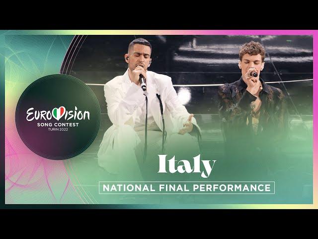 Mahmood & BLANCO - Brividi - Italy  - National Final Performance - Eurovision 2022