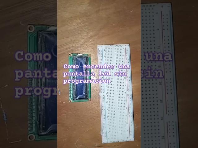 Como Prender una pantalla lcd sin programación fácil y rapido