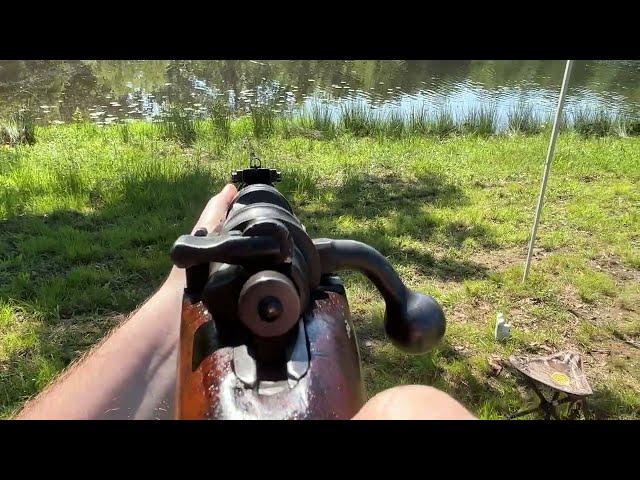 Israeli FN M52 Mauser training rifle POV firing