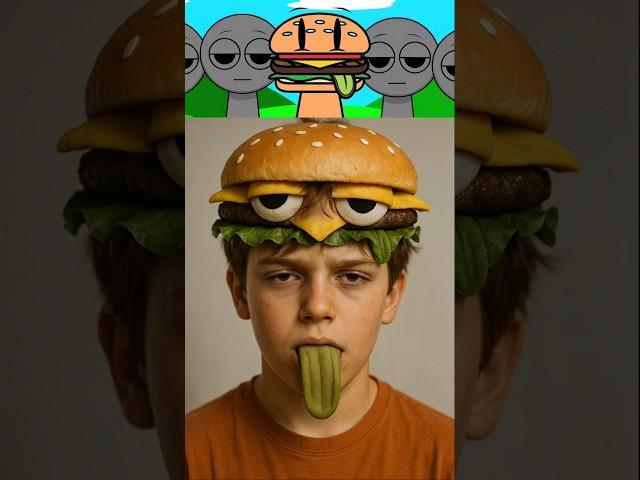 Sprunki Oc: Human In Real Life! (Mr. Burger, Ester, Creeper)