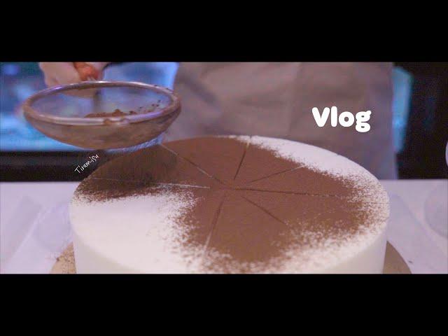 Cafe Vlog Tiramisu  | spring season soon | I meet The One | New Channel