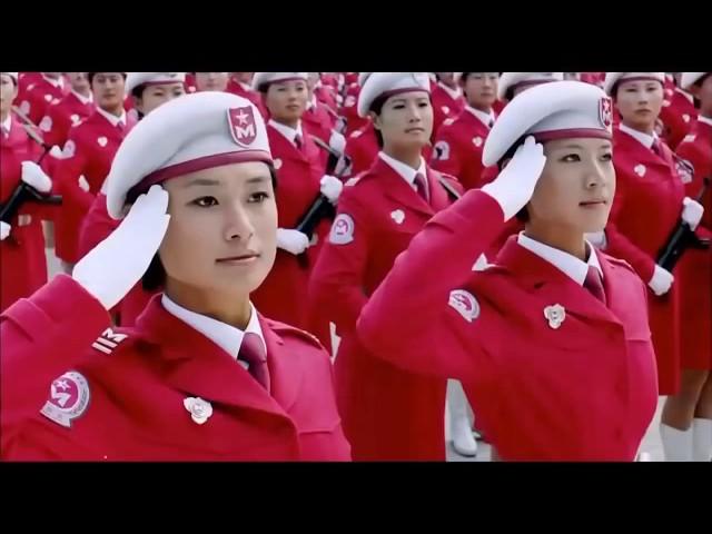 CHINESE GIRLS IN THE PARADE UNDER SONG Katyusha / КИТАЙСКИЕ ДЕВУШКИ НА ПАРАДЕ ПОД ПЕСНЮ КАТЮША