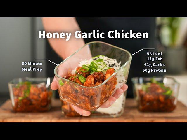 HONEY GARLIC CHICKEN Meal Prep for WEIGHT LOSS and MUSCLE GAIN