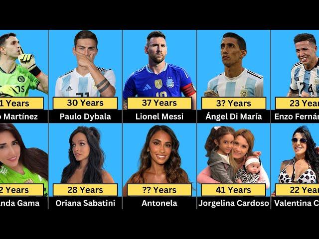 Age Comparison: Argentina National Football Team Players, Girlfriend, Wife, Ex Wife