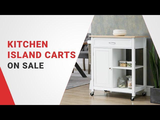 Transform Your Kitchen Instantly with HOMCOM Kitchen Islands. Aosom.com Offer