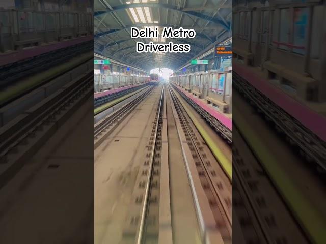 Delhi Metro Driverless Magenta Line DMRC #metro #dehlimetro #metrotravel #traintracks