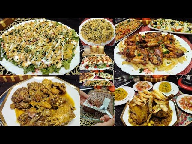 وجبات للغداء و العشاء و الكوتي  اقتصاديين ساهلين و سراع . سلطة . كيك بالشكلاطة.طنجية لاداند