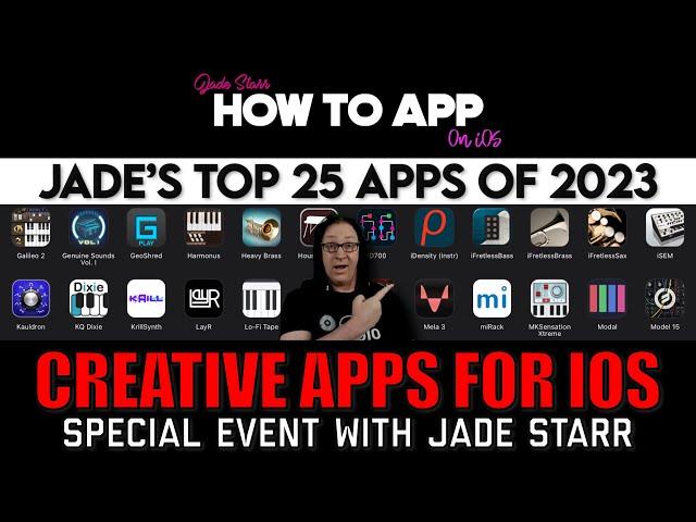 Jade's Top 25 Apps of 2023 - Creative Apps for iOS Special Event - How To App on iOS! - EP 1128 S12