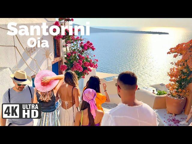 Oia, Santorini Greece  - September 2022 - 4K HDR 60fps - Walking Tour