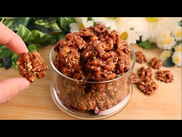 Try walnuts this way! you'll be surprised by the taste ! crunchy and very delicious ! in 5 minutes!