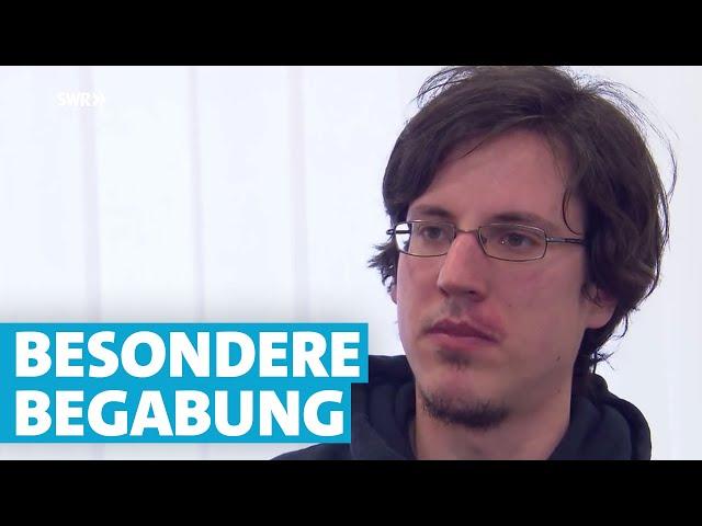 Sebastian ist Autist und hat eine besondere Begabung