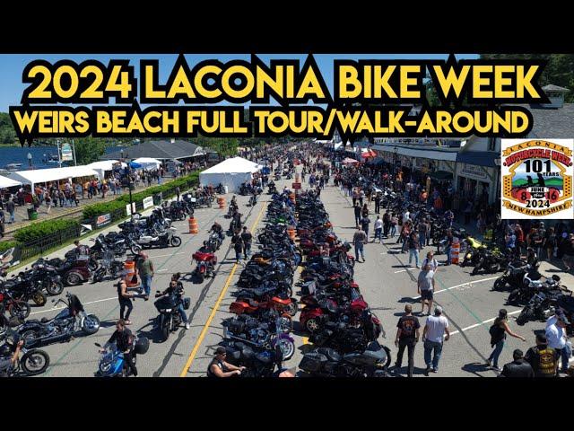 Laconia Bike Week 2024 - Weirs Beach Walk-Around Tour / The BUSIEST and BEST Day of Bike Week