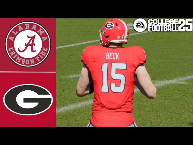 Alabama vs Georgia | College Football 25 | Full Game PS5 Simulation