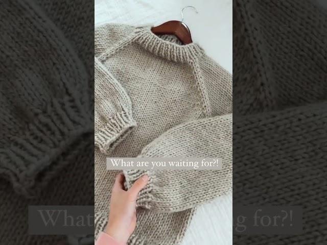 Knit this sweater with me! #knitting #knittingpattern #howtoknit