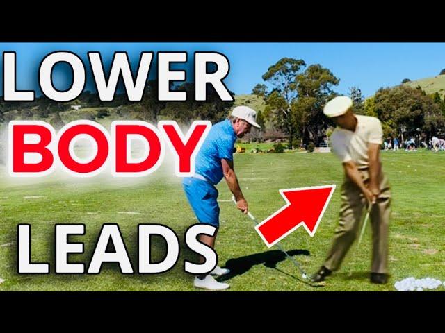 HOGAN GIVES LESSON - LOWER BODY LEADS  DOWNSWING! #hogan #golftips #golfswing #legend