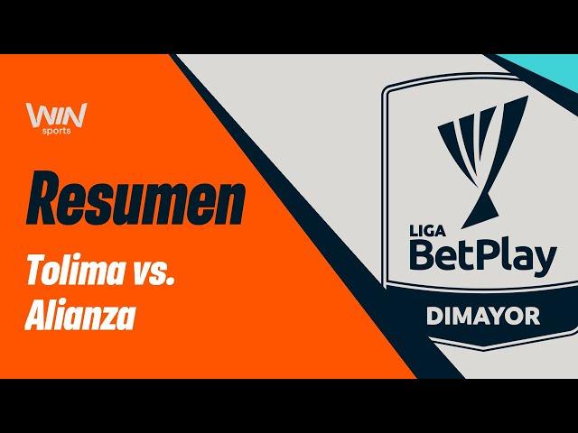 Tolima vs. Alianza (resumen y goles) | Liga BetPlay Dimayor 2024-2 | Fecha 14