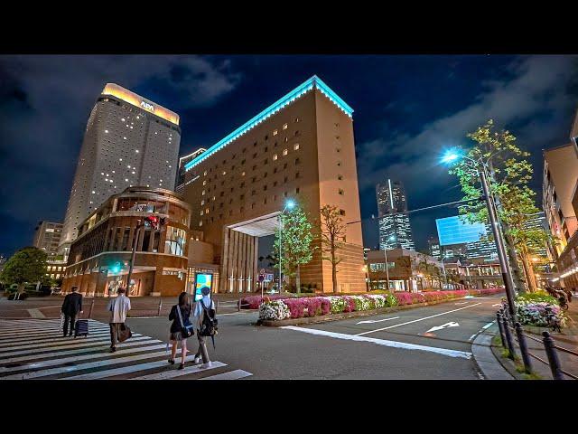 Kanagawa - Yokohama Evening Walk in Minato Mirai, Japan • 4K HDR