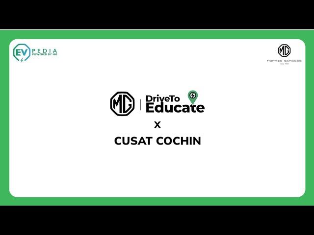 MG EVPEDIA's DriveToEducate | CUSAT Cochin