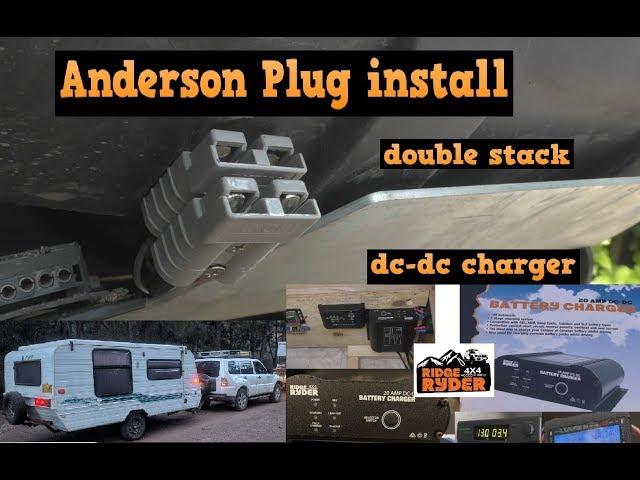 Caravan dc dc charger - vehicle anderson plug install