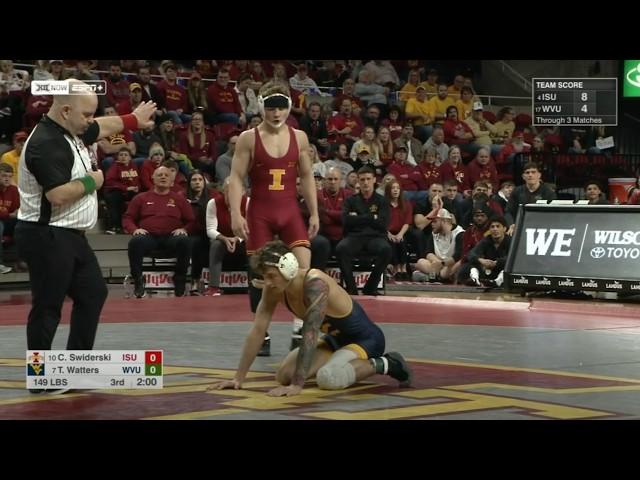 149lbs Casey Swiderski (Iowa State) vs Ty Watters (West Virginia)