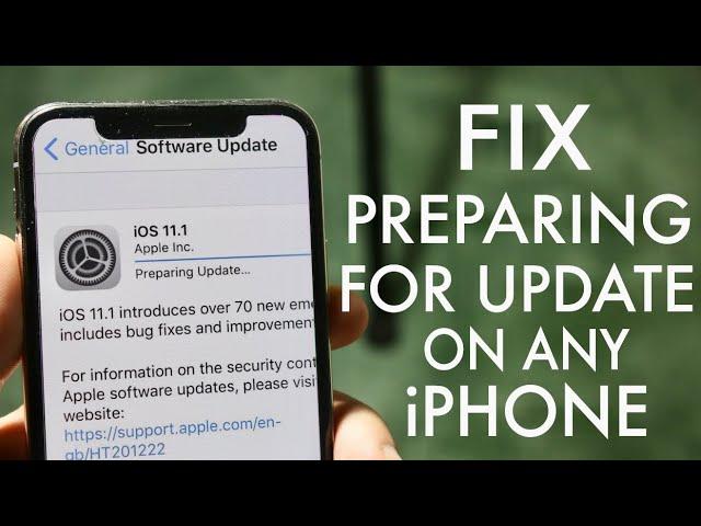 How To FIX Stuck On Preparing For Update On ANY iPhone! (2020)