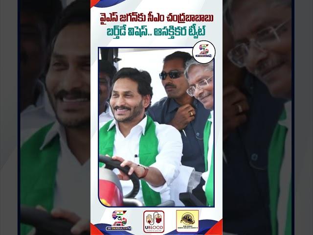 CM Chandrababu Birthday Wishes to YS Jagan Mohan Reddy | #HBDYSJagan #shortsfeed #ytshorts #shorts