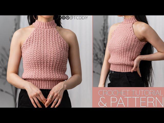 How to Crochet: Mock Neck Top | Pattern & Tutorial DIY